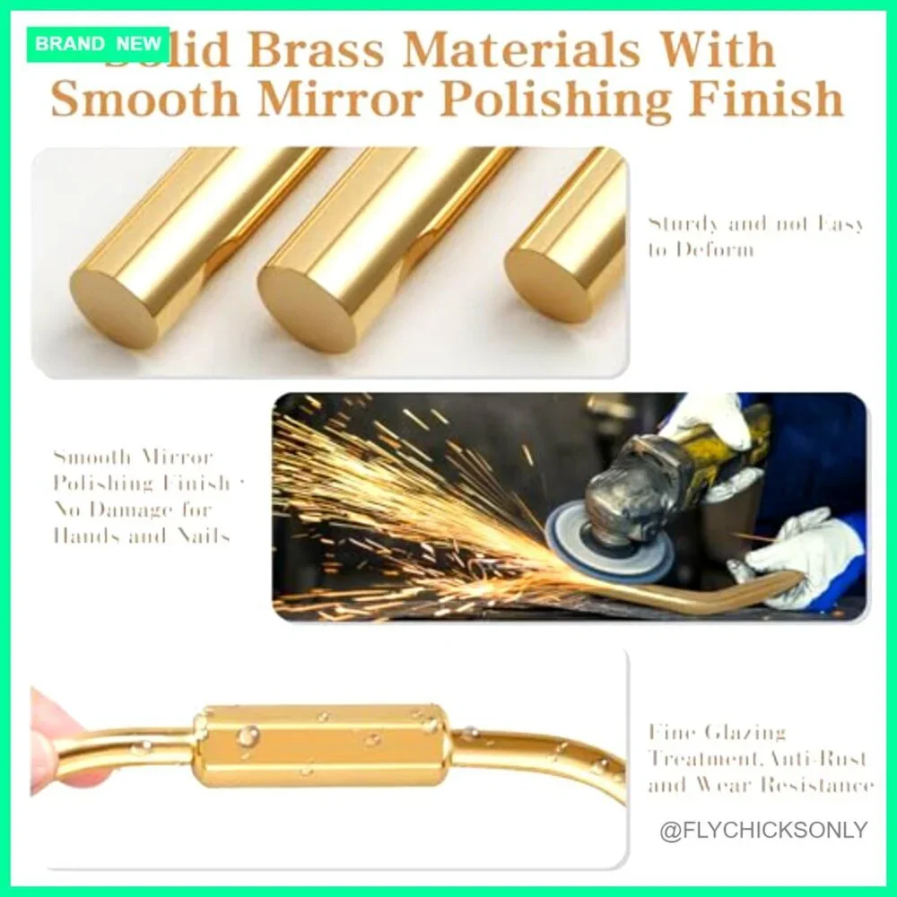 Brass Key Ring Organizer Set with Secure Screw Locking, 16 Pieces